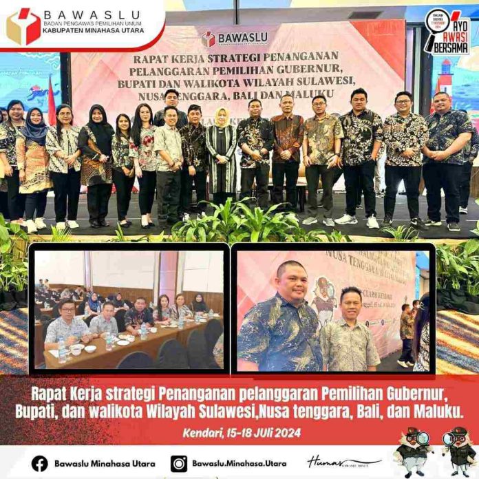Bawaslu Minut Waldi Mokodompit Ikut Raker Strategi Penanganan Pelanggaran Pilkada
