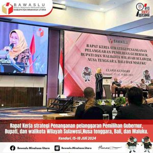 Bawaslu Minut Waldi Mokodompit Ikut Raker Strategi Penanganan Pelanggaran Pilkada